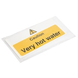 Caution Very Hot Water Sign | Safety Sign | Wall Mountable | Vogue L849