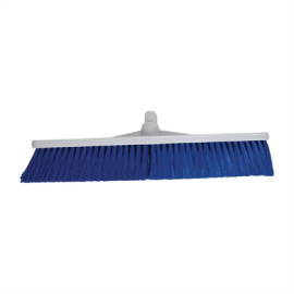 Commercial Hygiene Broom Head | Stiff Bristle Brush | Colour-Coded Blue | SYR L873