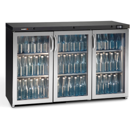 Commercial Bottle Cooler | Triple Door Fridge | 335L Capacity | Gamko LG3/315GCS