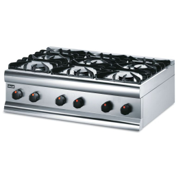 Commercial Gas 6 Burner Boiling Top | Professional Hob | Heavy-Duty Cooking Surface | Lincat HT9