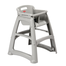 Commercial High Chair | Stackable Restaurant Chair | Sturdy Design | Rubbermaid M959
