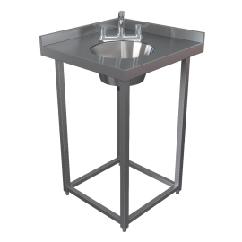 Commercial Hand Wash Sink | Modular Bar Corner Basin | Stainless Steel Unit