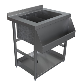 Modular Bar Ice Well Station | Commercial Bar Refrigeration | 750mm x 594mm