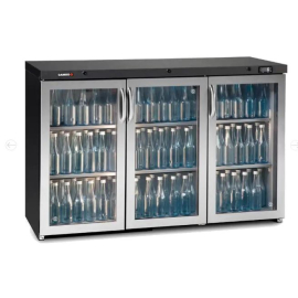 Commercial Triple Door Bottle Cooler | Bar Fridge | 331L Capacity | Gamko MG3/315GCS