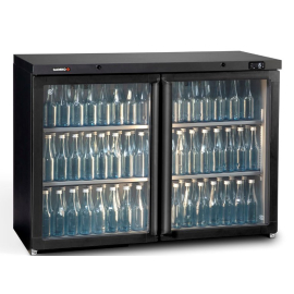 Commercial Bottle Cooler | Double Door Drink Fridge | 275L Capacity | Gamko MG3/275G