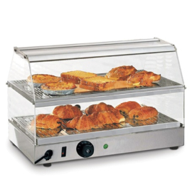 Commercial Electric Heated Food Display | 2-Tier Hot Food Warmer | 2 Level Display | Modena MHD2