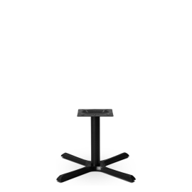 Black Cruciform Table Base | Restaurant Table Stand | 500mm Coffee Height | Orlando