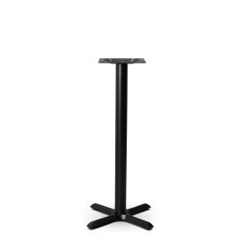 Poseur Table Base | Cruciform Table Base | 1075mm Height | Orlando Black Small