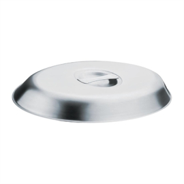 Oval Vegetable Dish Lid | 10 inch Oval Dish Cover | Stainless Steel | P182