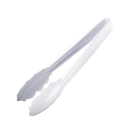 Commercial White Tongs | Kitchen Tongs | Catering Tongs | 9 Inch | Vogue P941
