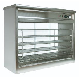 Commercial Heated Pie Cabinet | Pie Warmer | Glass Back Display | Parry PC140G