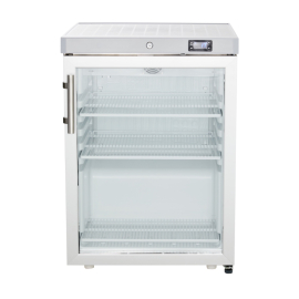 Commercial Glass Door Fridge | Undercounter Refrigerator | 127 Litre Capacity | White | Best Frost BR200G