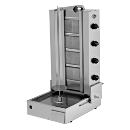 Commercial Doner Kebab Grill | Gyros Kebab Machine | 4 Burner Gas Grill | Modena DK4