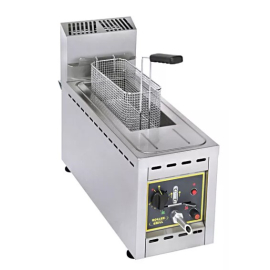 Commercial LPG Fryer | Countertop Gas Fryer | Single Tank Single Basket | Roller Grill RFG8