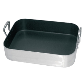 Aluminium Non Stick Roasting Pan | Commercial Baking Tray | Oven Roaster | Vogue S364