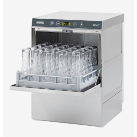 Commercial Undercounter Glasswasher | Bar Glasswasher | 500mm Basket with Drain Pump | MaidAid C502D