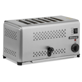 Commercial 6 Slot Toaster | Stainless Steel Toaster | 2500W | Blizzard B6ST