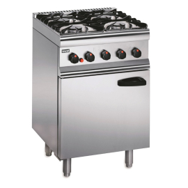 Commercial Gas Oven Range | Freestanding 4 Burner Stove | Rear Leg Design | Lincat SLR6
