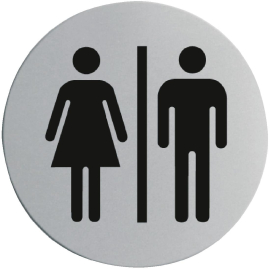 Stainless Steel Door Sign | Ladies Gentlemen Sign | Restroom Toilet Signage | U058