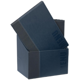 Contemporary Menu Covers | Restaurant Menu Holders | A4 Size With Storage Box | Securit U270