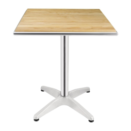 Commercial Square Ash Table | Wooden Dining Table | 600mm | U430
