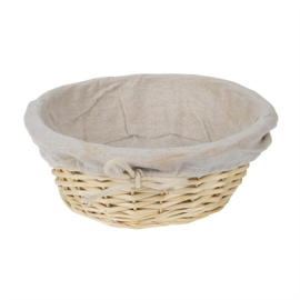Wicker Round Basket | Handwoven Display Container | Natural Material Storage | APS U747