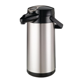 Stainless Steel Airpot | Pump Action Beverage Dispenser | 2.2L Capacity | Bravilor Furento U900