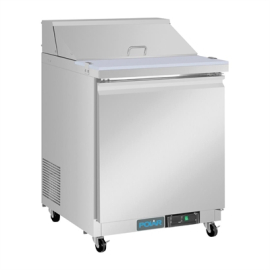 Commercial Prep Counter Fridge | Mega Top Single Door | 154L Capacity | Polar U-Series UA009