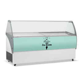 Commercial Ice Cream Display Freezer & Sliding Glass Lid, 557L High Capacity | Elegante 557L