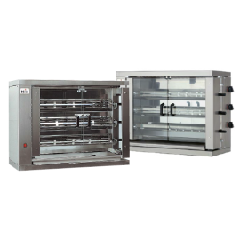 Commercial Chicken Rotisserie Machine | 3 Spit Gas Rotisserie | 18 Chicken Capacity | Rotisol 975.3LG