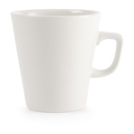 Latte Mugs | Coffee Cups | 440ml Plain Whiteware | Churchill W003