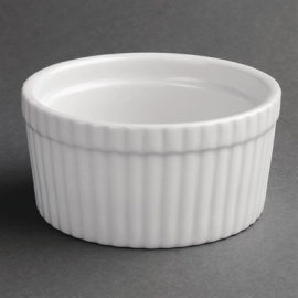 Souffle Dish | Whiteware Ramekin | 105mm Ceramic Bakeware | Olympia W431