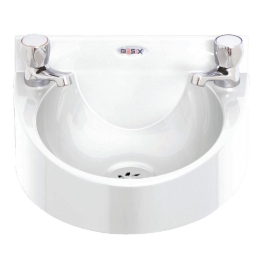 Polycarbonate Wash Hand Basin | Commercial Sink | Wall-Mounted Basin | Basix WS1-L-W