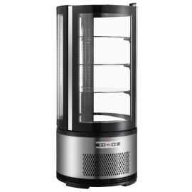 Commercial Round Cake Display Fridge | Patisserie Display Cabinet | Glass Refrigerated Case | King XC105R