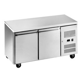Commercial Refrigerated Prep Counter | 2 Door Stainless Steel Fridge | Refrigerated Worktop | King L7150R.HD