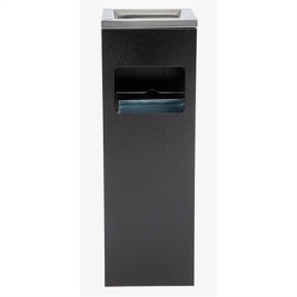 Square Cigarette Bin | Outdoor Ashtray | Stainless Steel | Bolero Y812