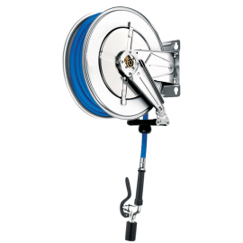 Commercial Wash Down Hose Reel | Self-Retracting Hose | 15m Capacity | AquaJet MSRK15/FBG