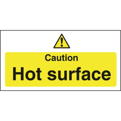 Vogue Caution Hot Surface Sign L848