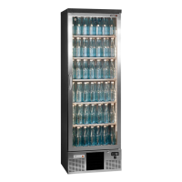Commercial Upright Bottle Cooler | Single Door Fridge | 300 Litre Capacity | Gamko MG3/300LGCS
