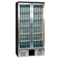 Commercial Glass Double Door Display Fridge | Beverage Cooler | 500 Litre Capacity | Gamko MG3/500GCS