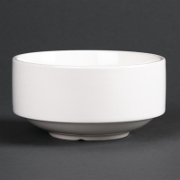 Commercial Soup Bowls | Fine China Stacking Bowls | 398ml/14oz Capacity | Lumina CF379