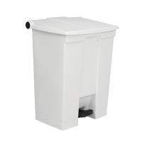 Commercial Step On Pedal Bin | White Waste Container | 68L Capacity | Rubbermaid K880