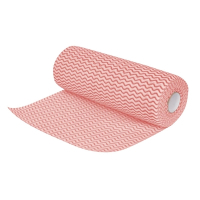 Non Woven Cleaning Cloths | Disposable Cloths | Red Roll of 100 | Jantex CS805