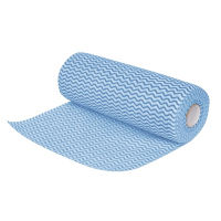 Non Woven Cloths | Cleaning Cloths | Blue Roll of 100 | Jantex CS806