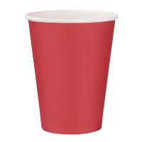 Takeaway Coffee Cups | Single Wall Red Cups | 12oz Capacity | Fiesta GP410