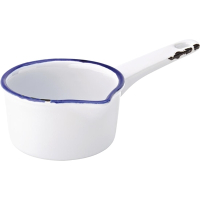 Commercial Milk Pan | Blue Enamel Saucepan | 95mm | Utopia GM074
