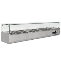 Commercial Gastronorm Prep Top | Refrigerated Prep Counter | 1/3 GN with Glass Cover | Blizzard TOP1500CR
