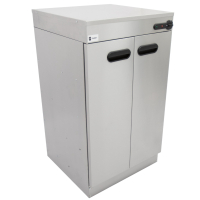 Commercial Double Door Plate Warmer | Heated Cabinet | Stainless Steel Body | Parry 1863
