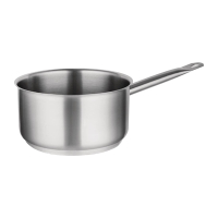 Stainless Steel Saucepan | Commercial Cooking Pot | 1.5Ltr Capacity | Vogue M943