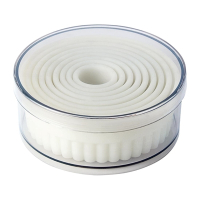 Serrated Round Pastry Cutters | Fluted Cookie Cutters | Set of 9 | Schneider GT140